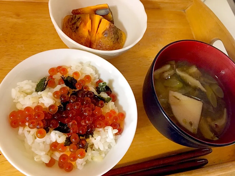 朝からイクラご飯🍚|かわちさん