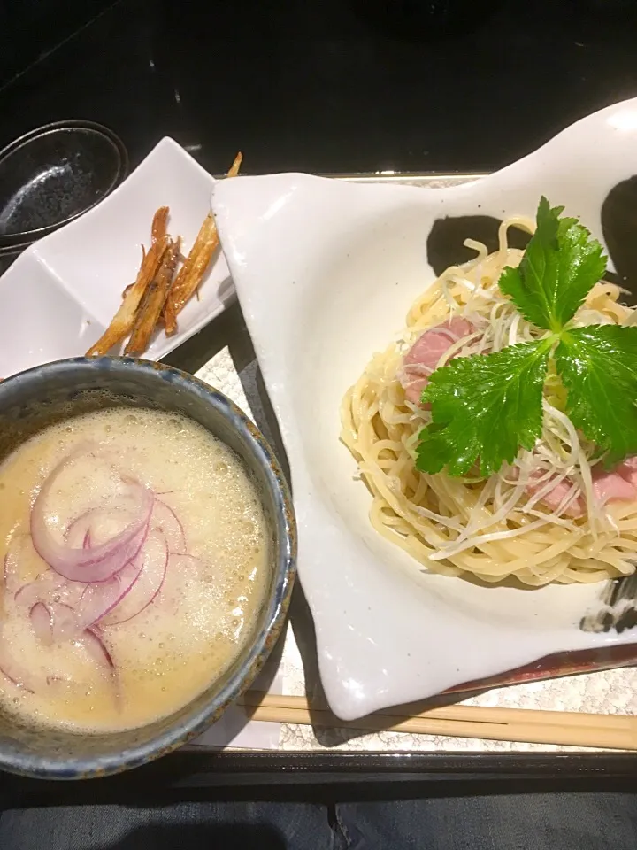 Snapdishの料理写真:鶏つけsoba|猫舌ロビンさん