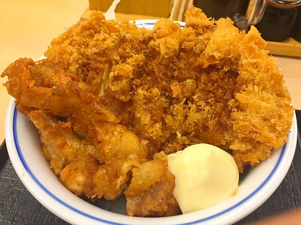 チキンカツとから揚げの合い盛り丼|T. Wonderさん