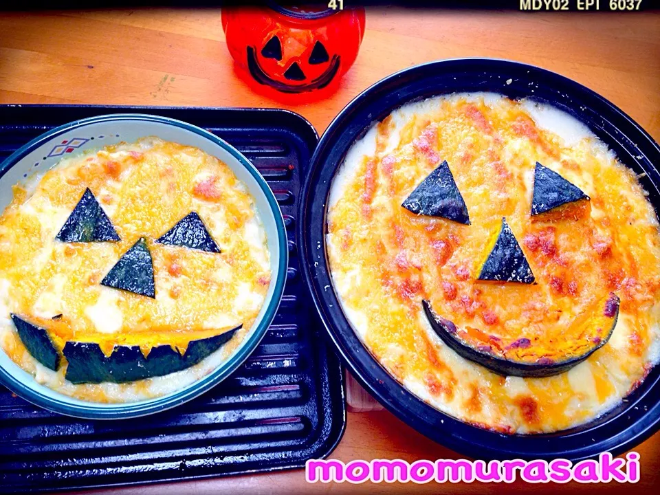 Snapdishの料理写真:ももさんの料理 パンプキンぐらたん🎃|ももさん