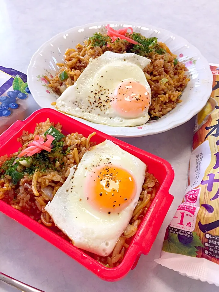 高校2年男子（そば飯）部活弁当🍥|じゅごんさん