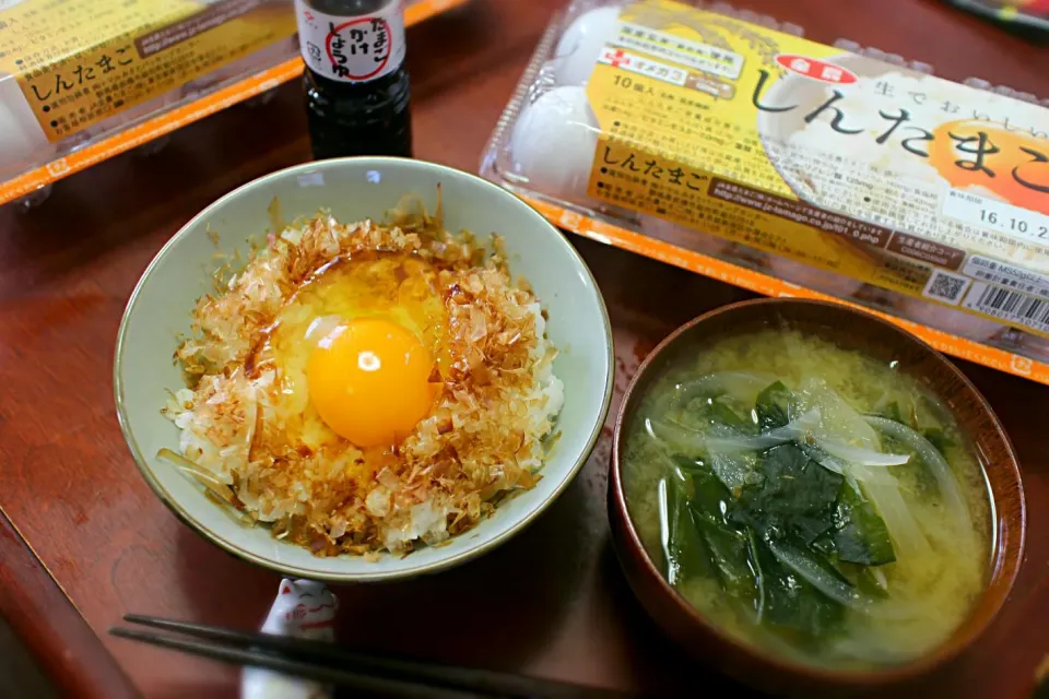 Snapdishの料理写真:しんたまごで卵かけご飯|kunio fukayaさん