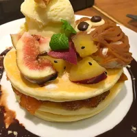 Snapdishの料理写真:無花果のパンケーキ|kaarugottiさん