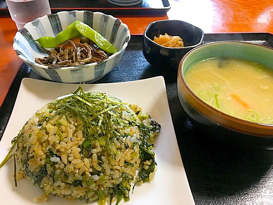 山水亭の『たかな飯定食』|コージ💫さん