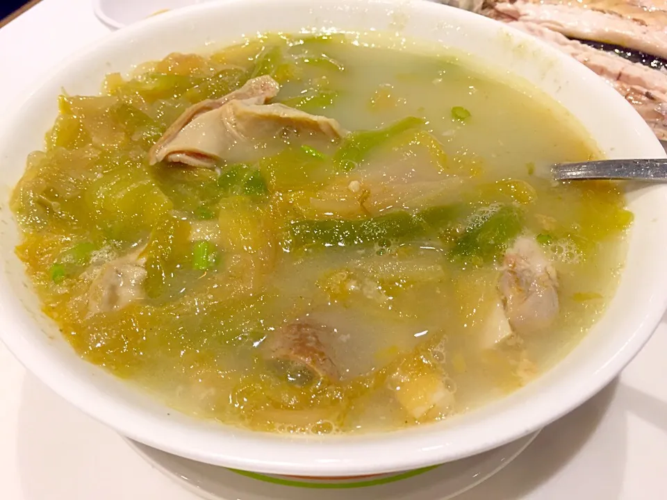 Vegetables & pig lung soup|Sky Blueさん