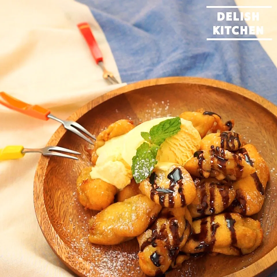 【動画】揚げバナナの作り方 #delishkitchentv|DELISH KITCHENさん