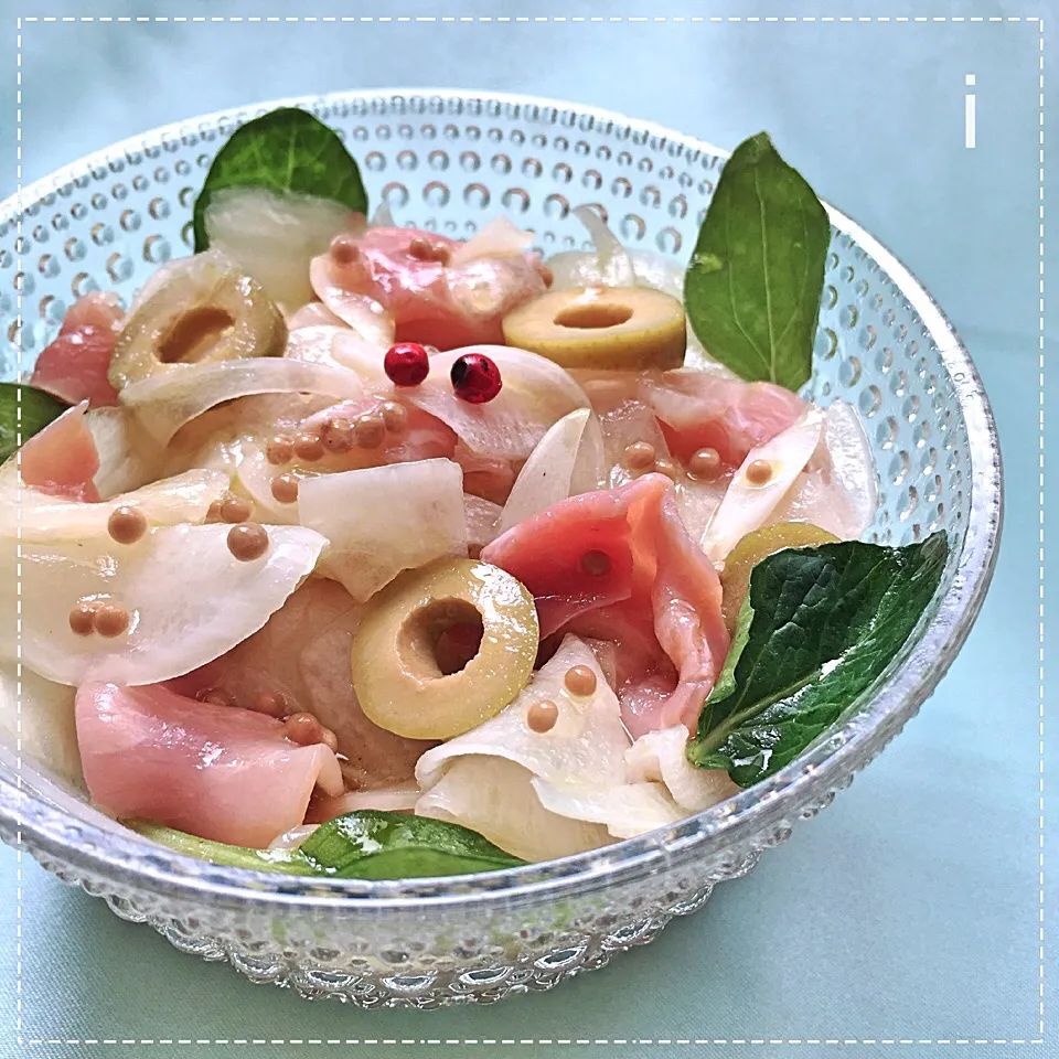 あゆ♡さんの料理 生ハムと大根のマリネ♡ 【Marinated prosciutto and Japanese radish】|izoomさん