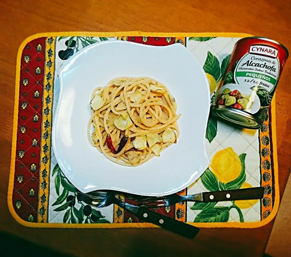 Snapdishの料理写真:アーティチョークのパスタ🍝|ゆず( ˘ ³˘)♥さん