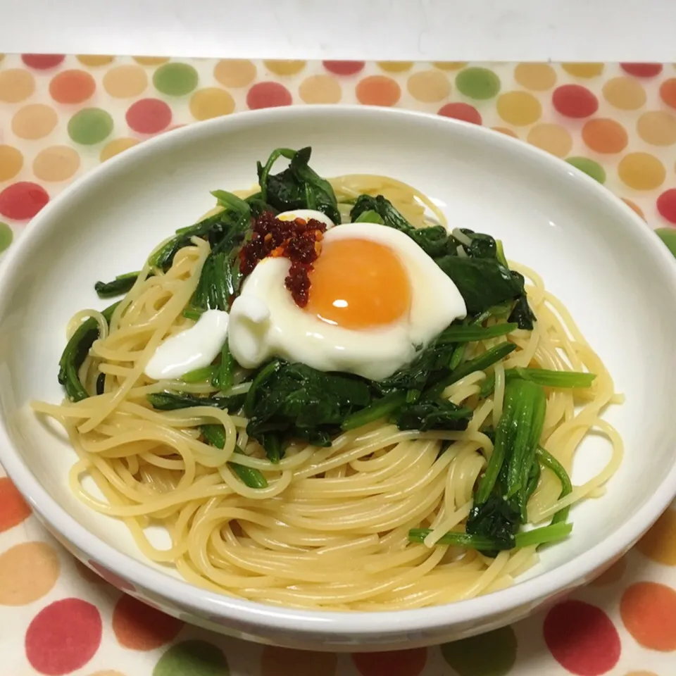 Snapdishの料理写真:ほうれん草のパスタ|美也子さん