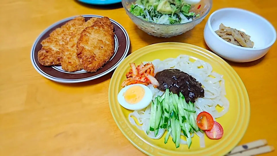 じゃじゃ麺de夕飯|こむぎさん