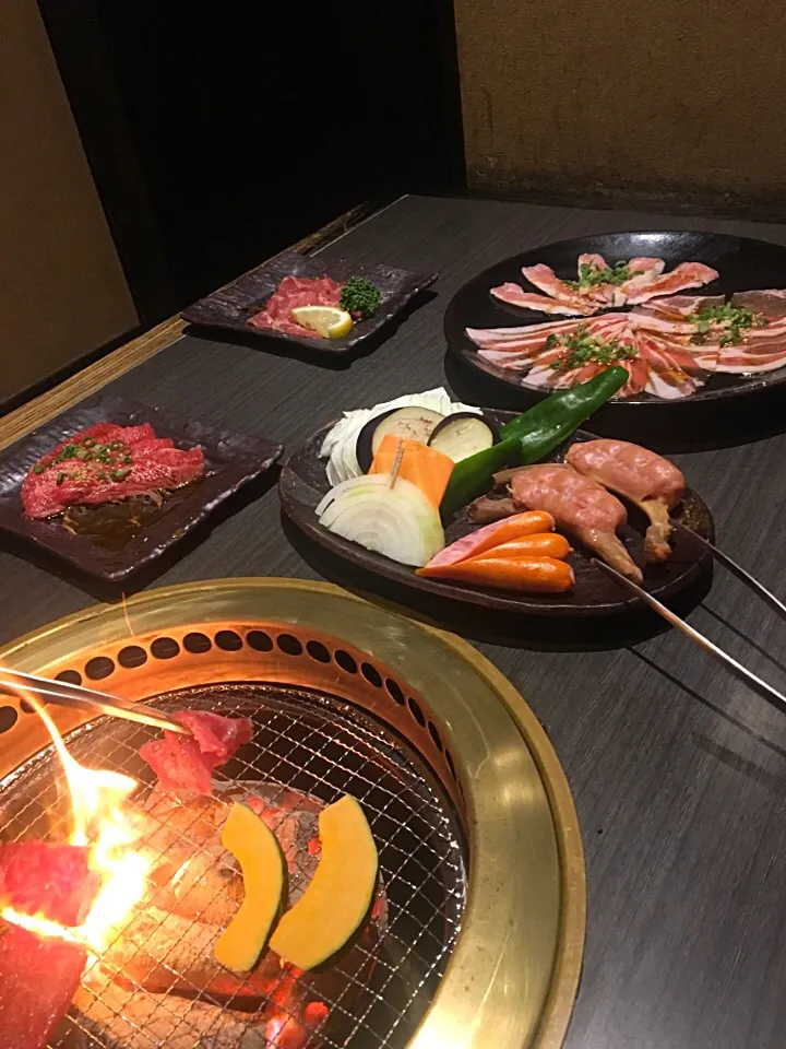 Snapdishの料理写真:焼肉✨ 野菜と肉|ちあきさん