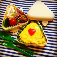 Snapdishの料理写真:オムライス弁当|Tomoko Ogiwaraさん