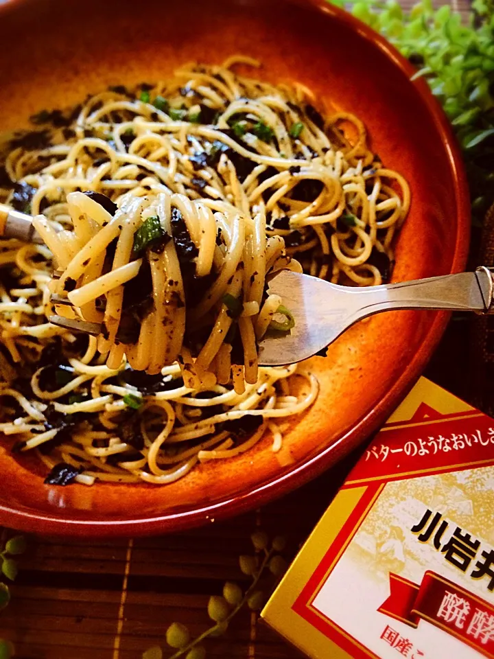 のりベーゼ♡海苔とマーガリンのパスタ♪小岩井マーガリン発酵バター入り|MAPITEEさん