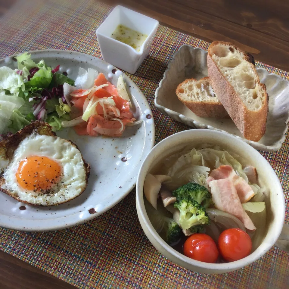 Snapdishの料理写真:今日の朝ごはん|ぺんぎんさん