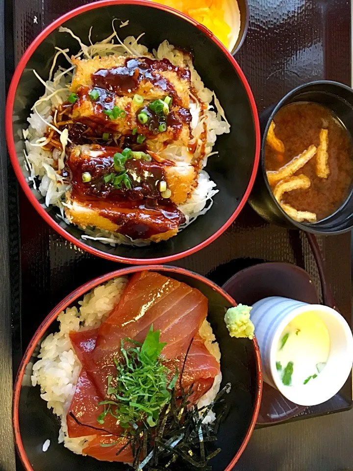 マグロ丼&味噌カツ丼|MEGUMIさん