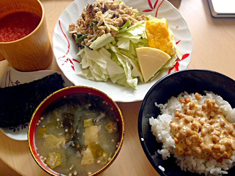 10月16日朝食兼昼食|ばぁさんさん