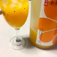 Snapdishの料理写真:梅乃宿酒造 静岡限定あらごしみかん|junkoさん