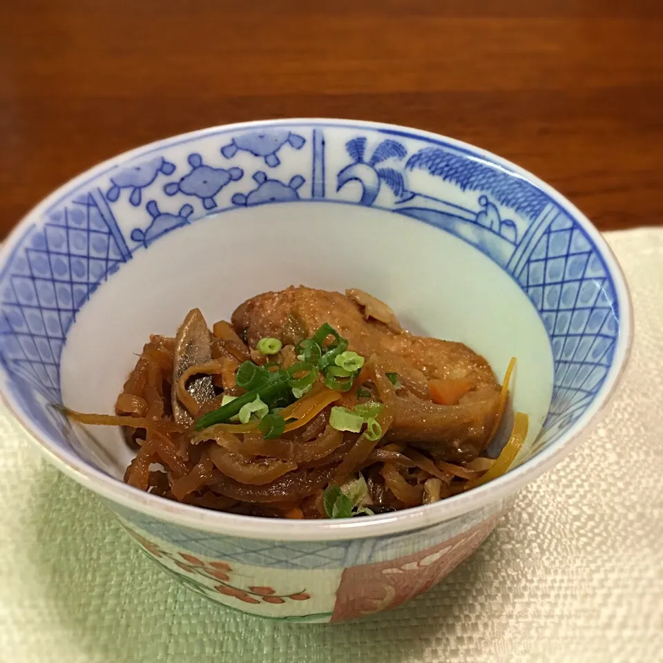 Snapdishの料理写真:仙台麩(あぶら麩)と切干大根の煮物|もっちさん