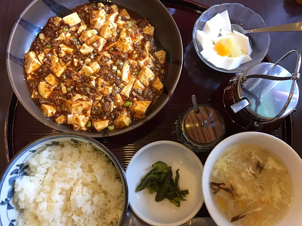 麻婆豆腐定食|ももみさん