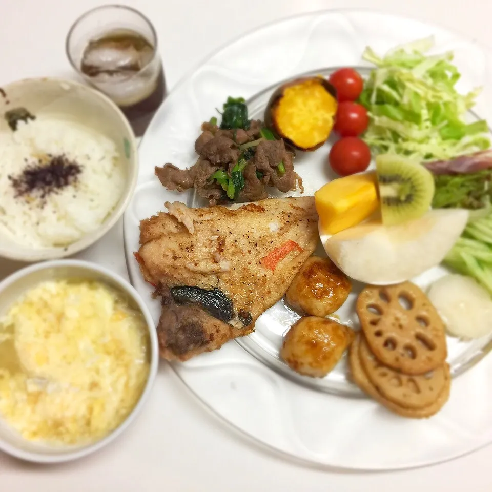 Snapdishの料理写真:2016年10月17日の「ドクターにしやま由美式時計回り食べダイエットプレート」の朝食を皆様にご紹介しますね‼️|ドクターにしやま由美式時計回りダイエットプレートさん