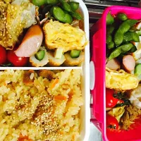 Snapdishの料理写真:2人分お弁当🍴💕✨|コアラままさん