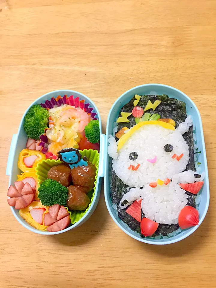 Snapdishの料理写真:練馬のご当地キャラ弁「ねり丸」#ねり丸|ゆかりんさん