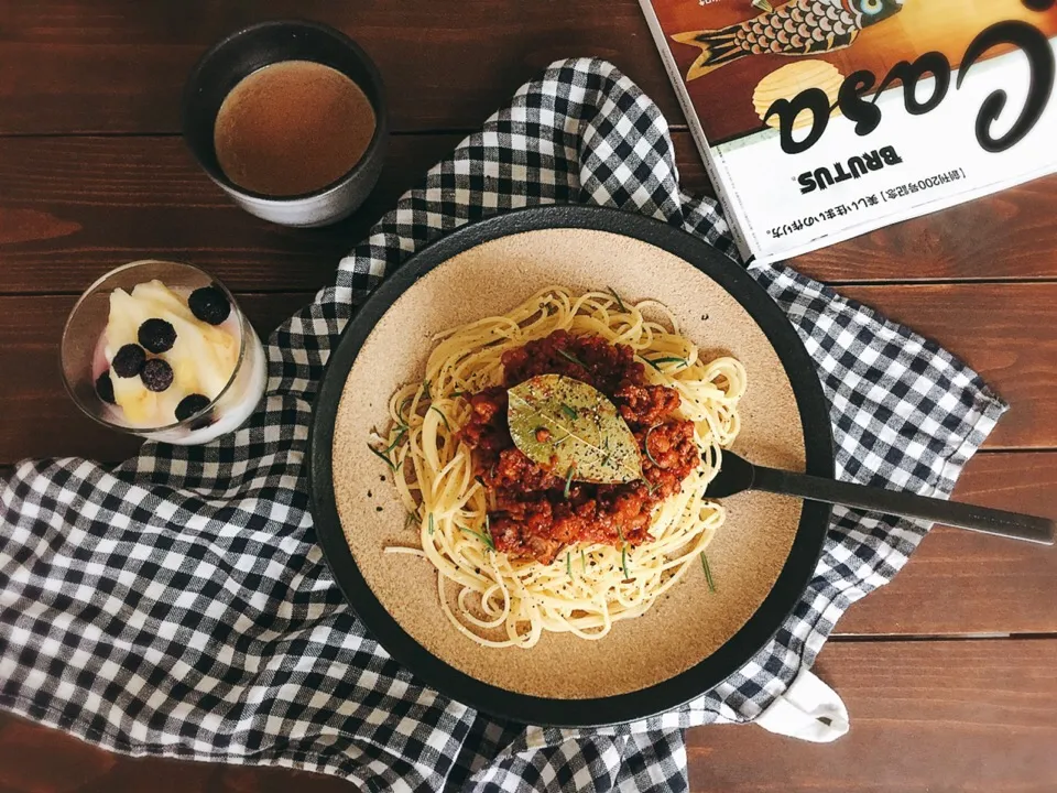 Snapdishの料理写真:ビーンズミートソースパスタ🍝|welcomeizumiさん