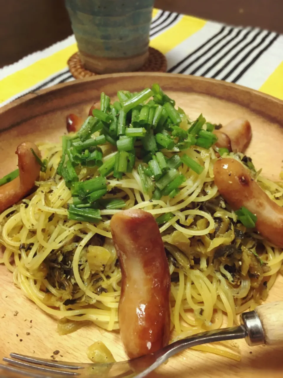 高菜とじゃこのパスタ🍝|omitsuさん