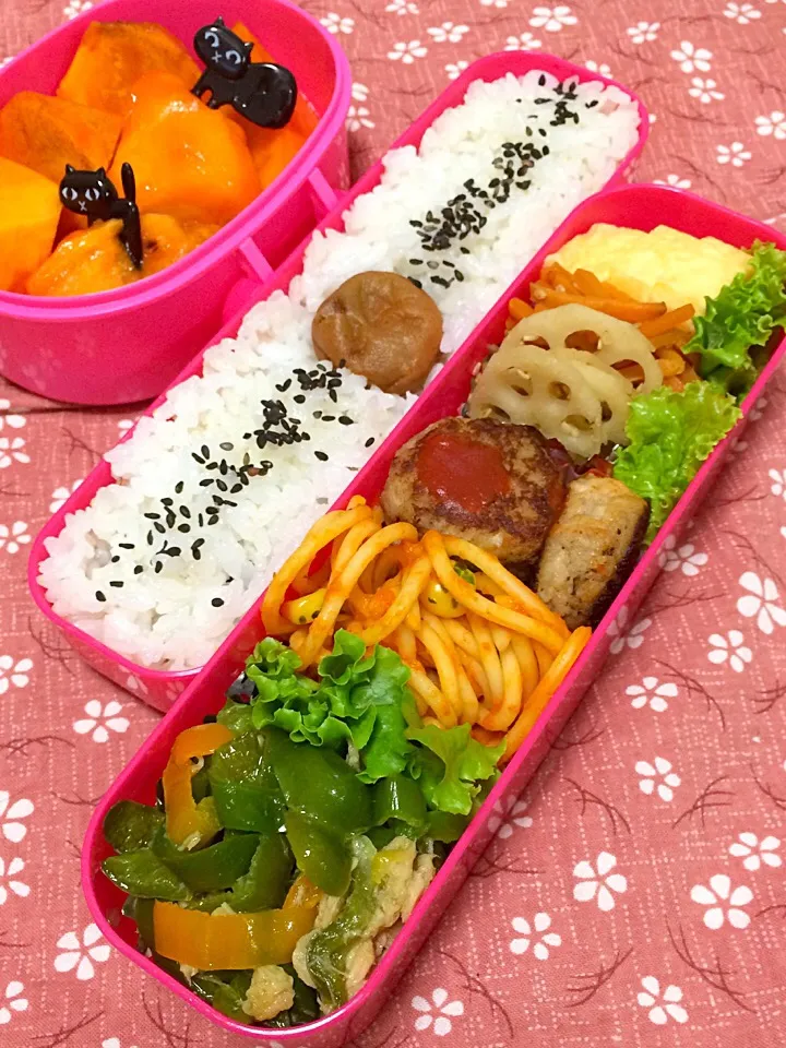 Snapdishの料理写真:本日2回目のお弁当作りました|ゆりねかふぇさん