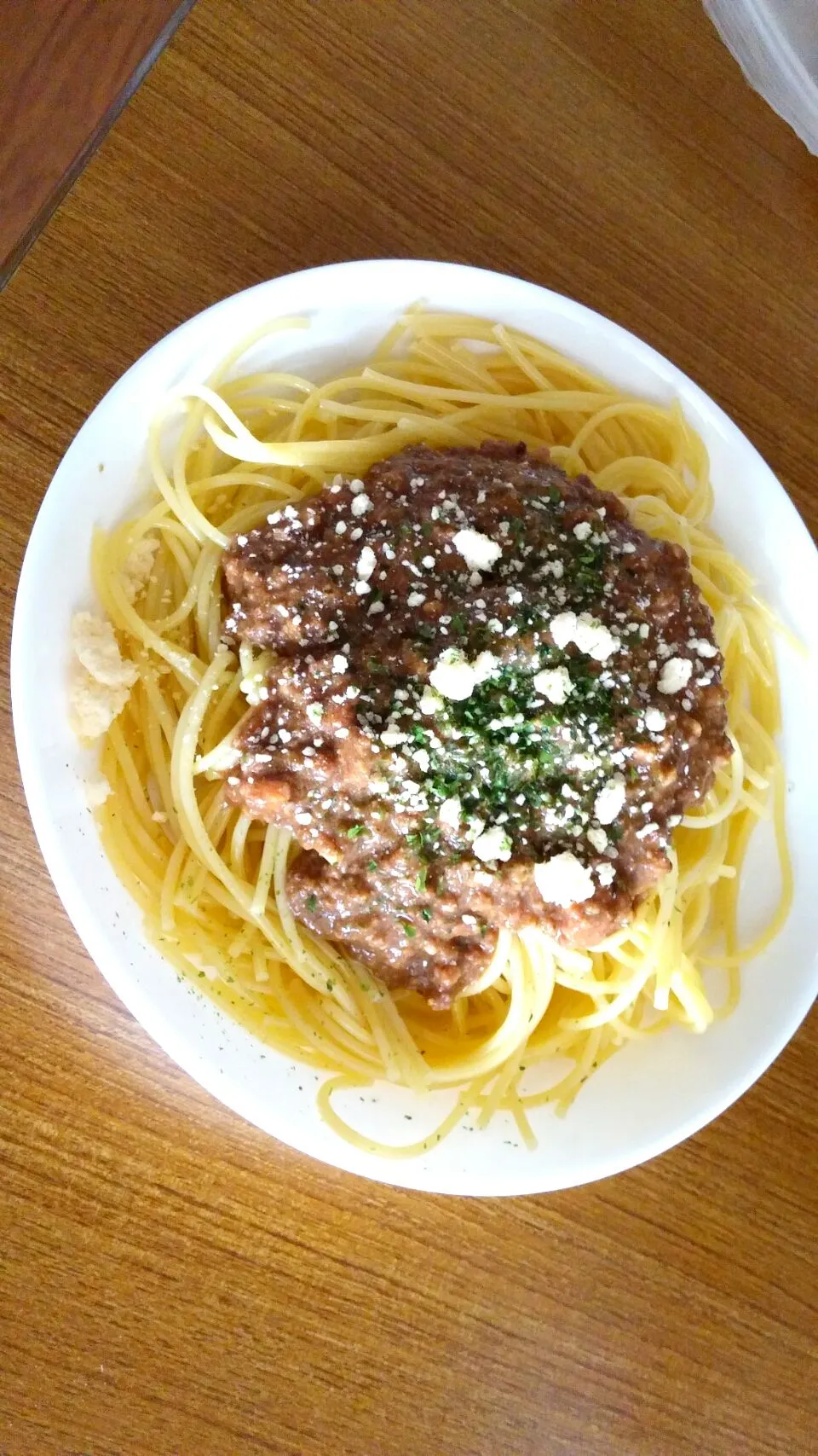 コストコ牛肉100％ミンチでミートソースパスタ|あぁちゃんさん