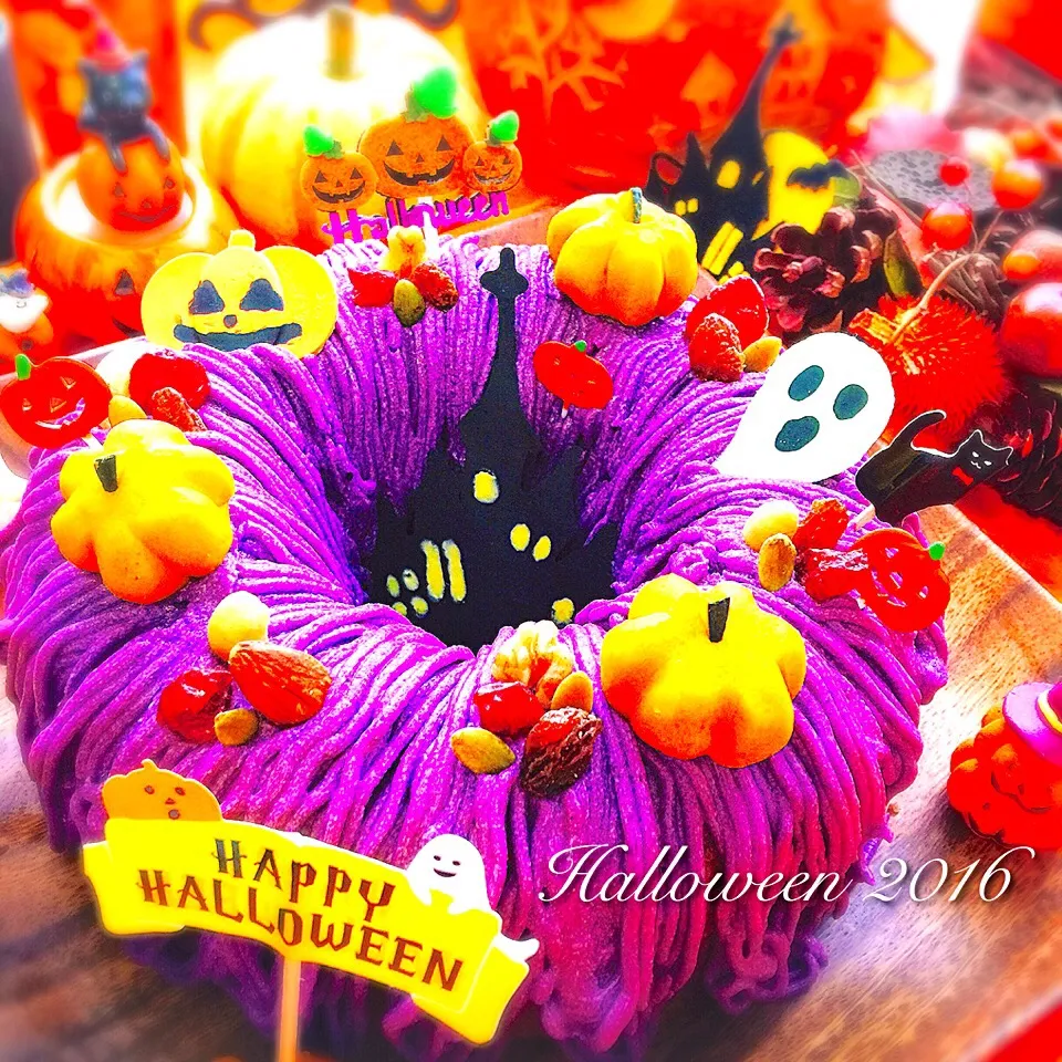 💜紫いものモンブランケーキ🎃|event_cookingさん