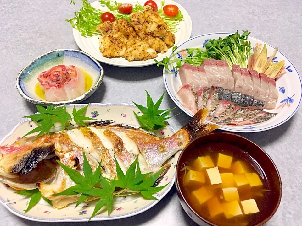 魚ばっかりの晩ご飯|Orie Uekiさん