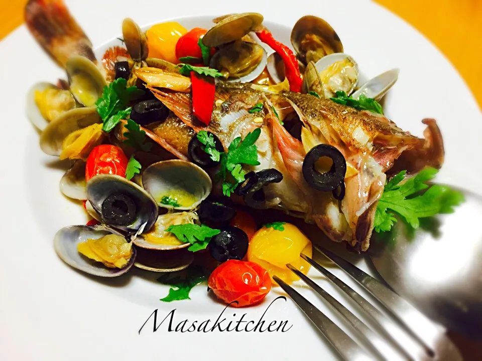 pesce all'acqua pazza|Masakiさん