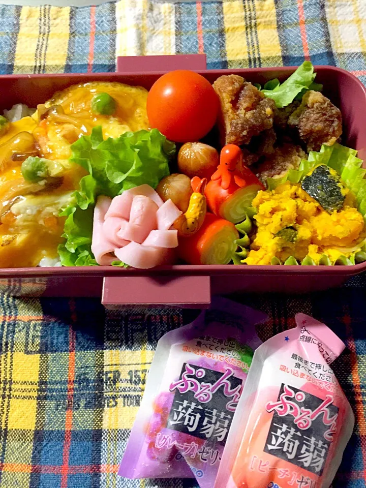 高1  次女  お弁当
今日は  かに玉弁当🍱|しげっちさん