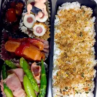 Snapdishの料理写真:父が作る高校生弁当|鏡太郎さん