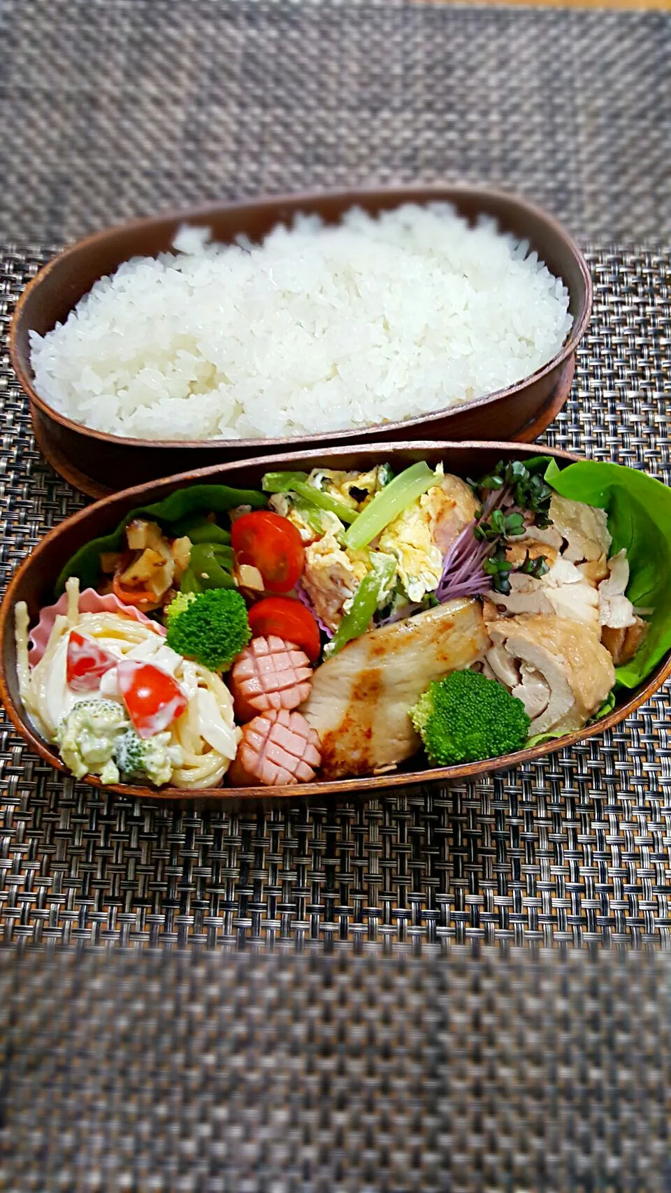 今日のお弁当🎵　柔らかチキンロール🐔🐔🐔🐔|クッキングオヤジさん