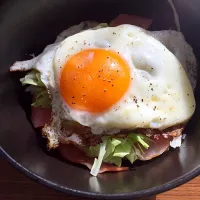 Snapdishの料理写真:ハム丼|にょにょさん