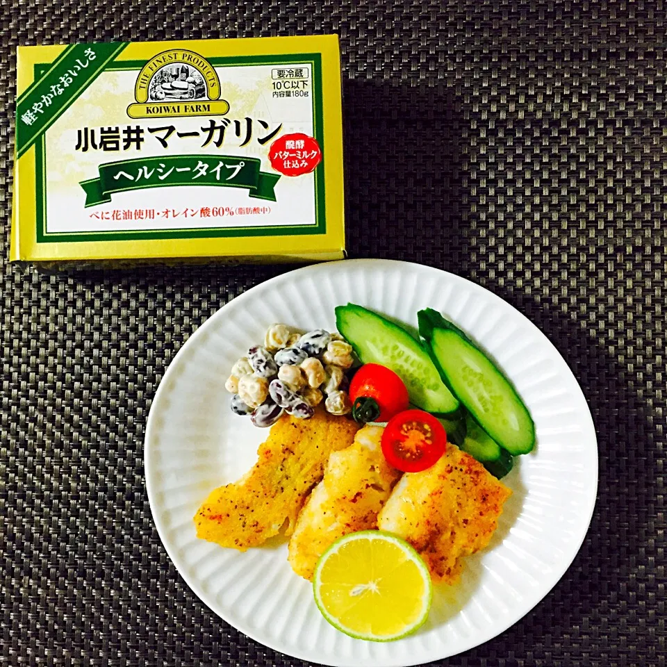 鱈のコーンミール焼き💛小麦粉アレルギーの家族のために🐟|葉っぱのおさらyokomamaさん