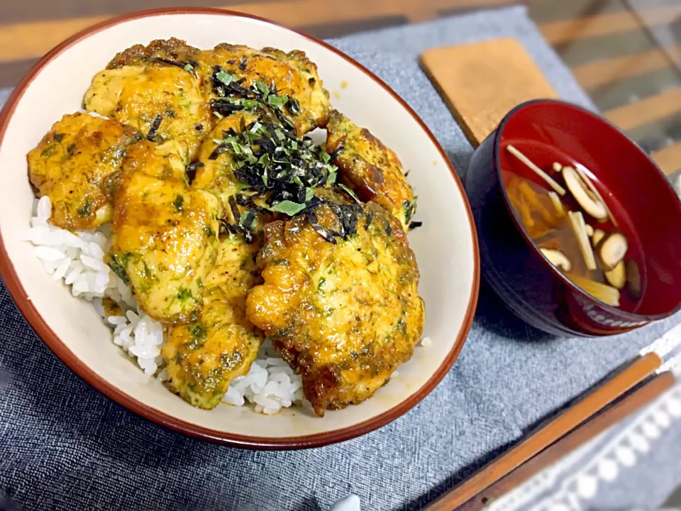 鶏むね肉の磯辺ピカタ丼☆|ninnyさん