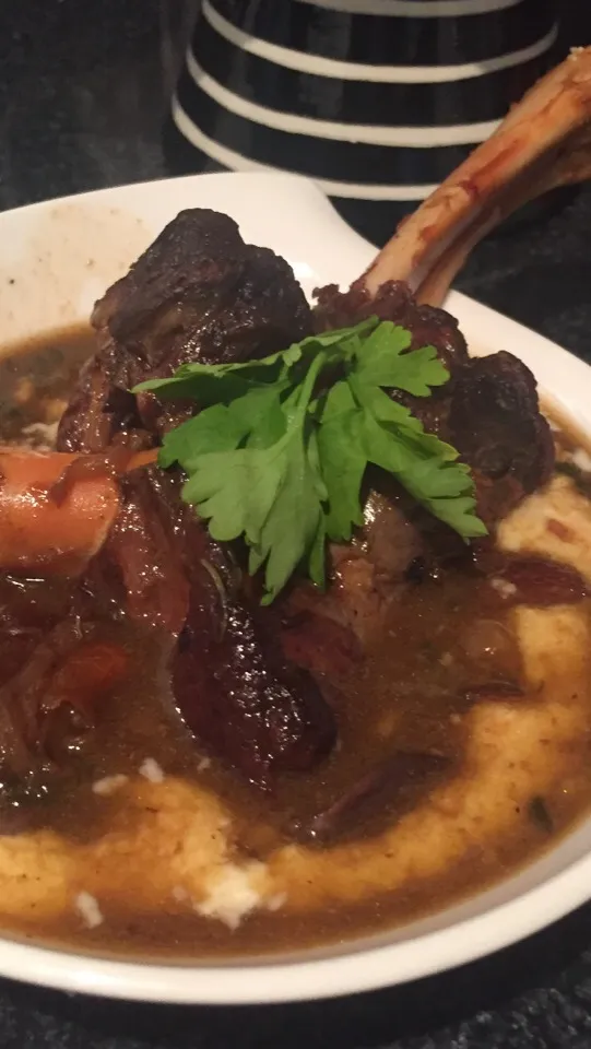 Lamb Shanks over Polenta and Wild Mushrooms|Christine pavelkaさん