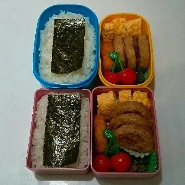 Snapdishの料理写真:10/19(水)の二人弁当🍱|ふみぃさん