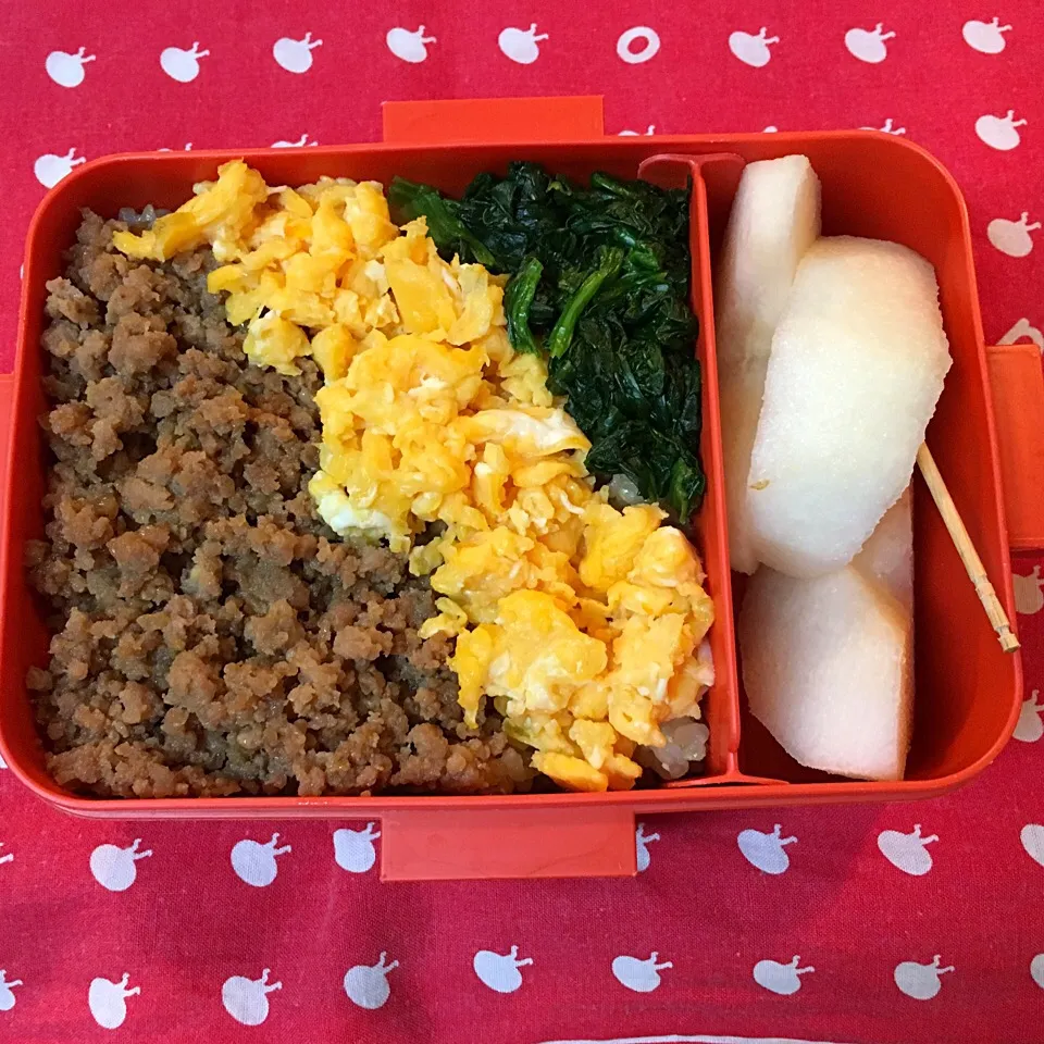 10/19☆三色そぼろ弁当☆〜豚肉バージョン〜刻み生姜を入れていい風味〜|Satokoさん