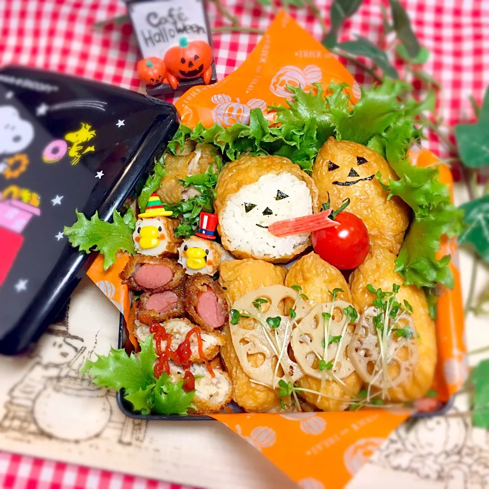 Snapdishの料理写真:ハロウィンおになりさん弁当🎃|せいこさん