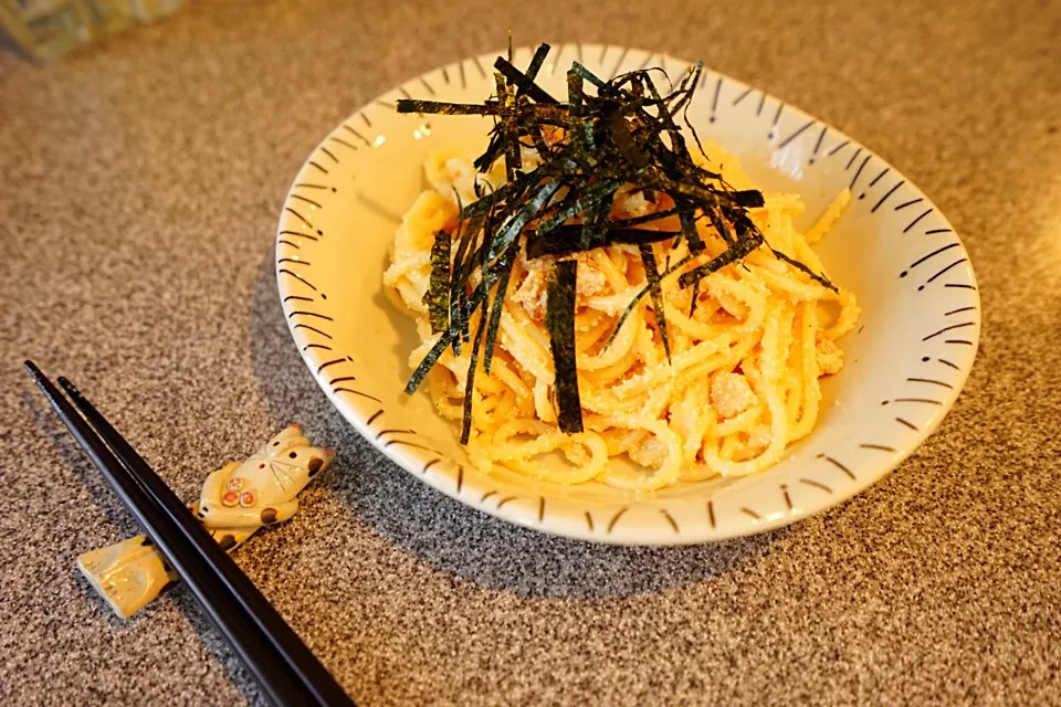 焼き明太子スパゲティ|ユキ❄︎ミライさん