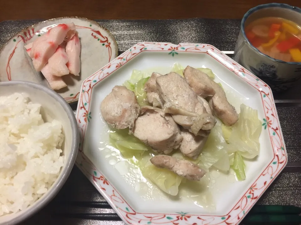 鶏胸肉の蒸し焼き|愛ペガさん