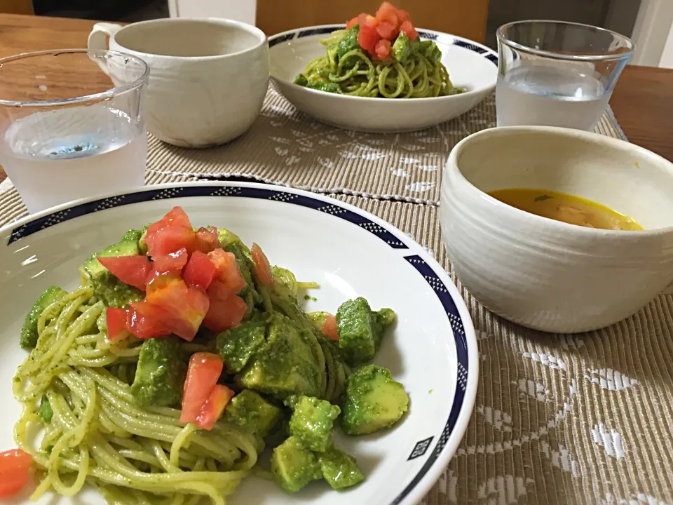 今日の晩御飯(◍•ᴗ•◍)ジェノベーゼ|あさこさん