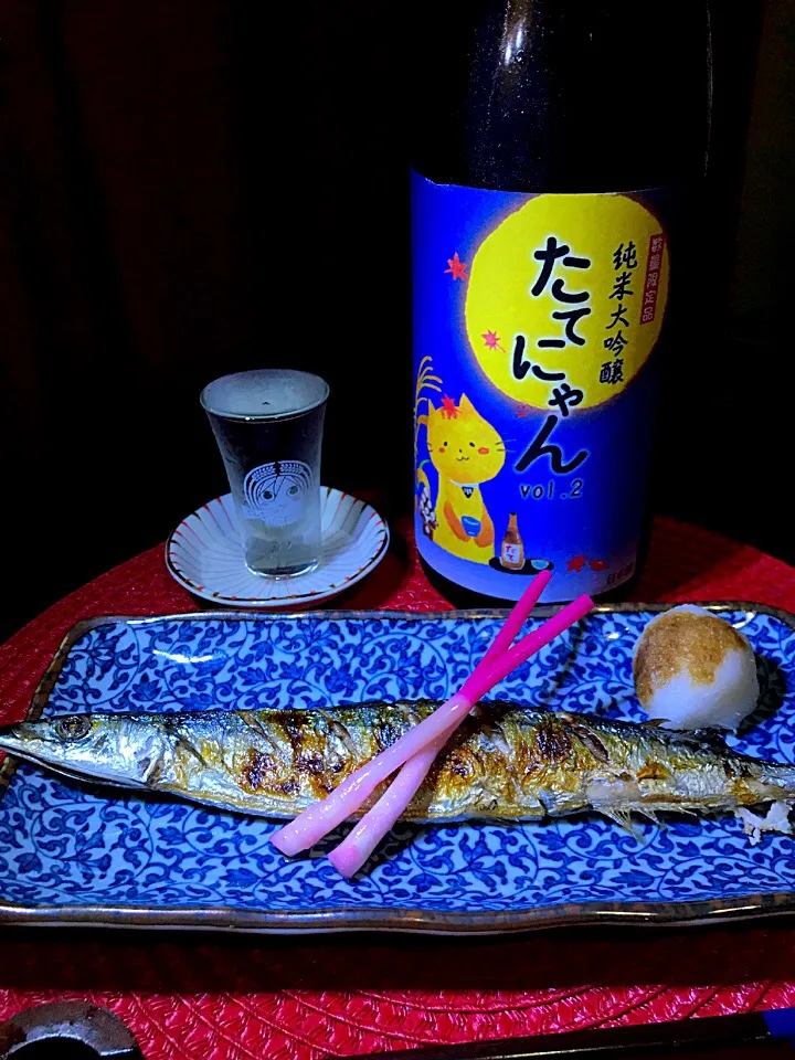 Snapdishの料理写真:秋刀魚の塩焼き|あつしさん