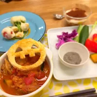 Snapdishの料理写真:ミートボールとかぼちゃのトマト煮
バーニャカウダ
野菜のミニポップ
パンプキンティラミス|はーちゃんさん