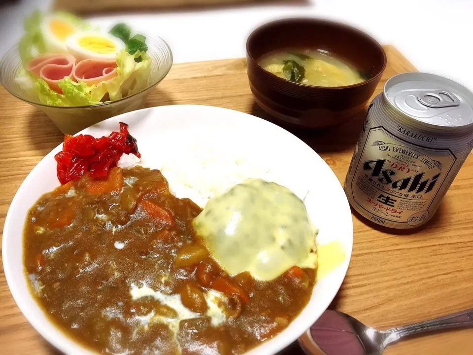 チーズハンバーグカレー🍛|kanakoさん