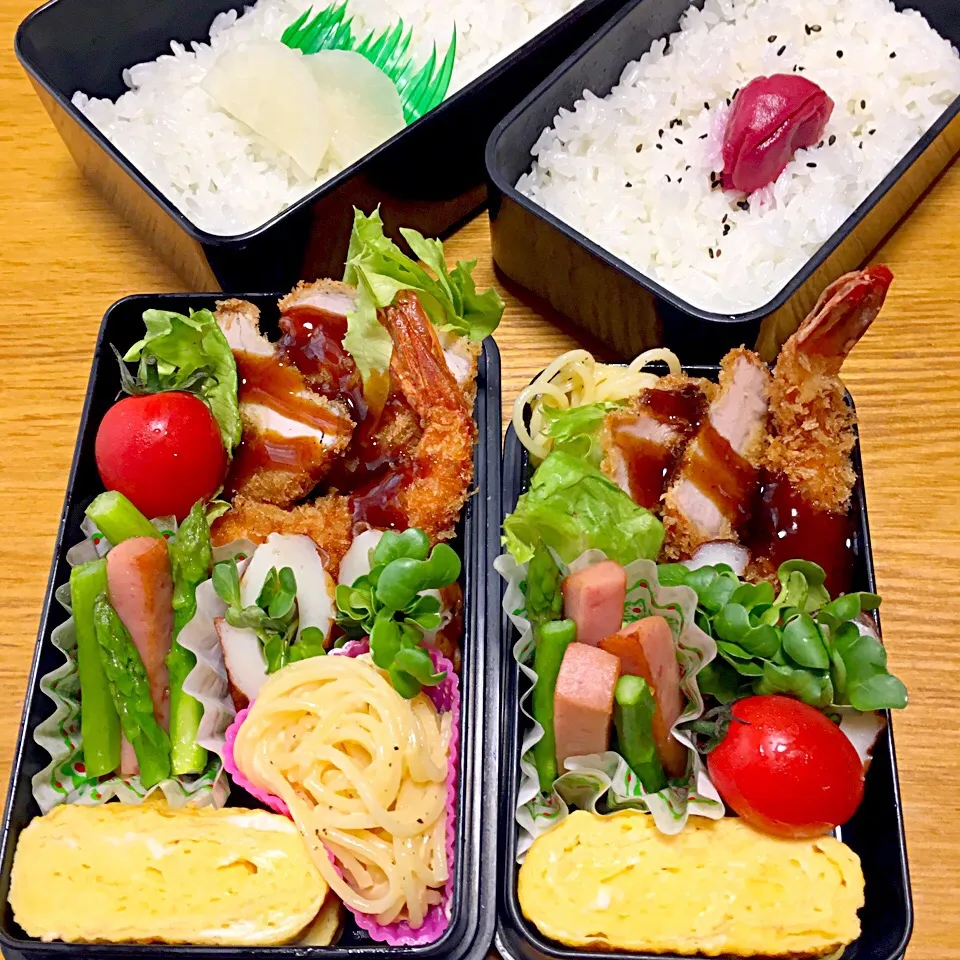 今日のお弁当！2016.10.20
パパ弁☺️my弁☺️|mayuさん